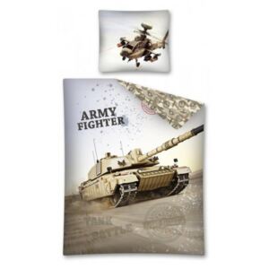 Bavlněné povlečení - Army - Tank - 140x200 + 70x80