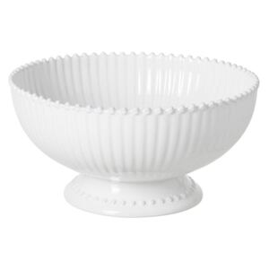 Bílá kameninová mísa na noze Costa Nova Pearl, ⌀ 32 cm