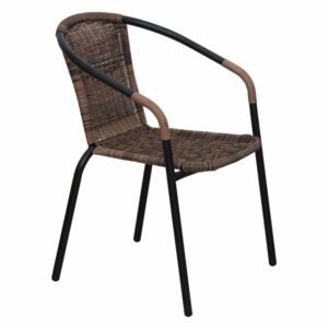 Zahradní židle Doren (hnědá + černá)