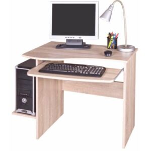 PC stůl v jednoduchém moderním provedení dub sonoma MELICHAR