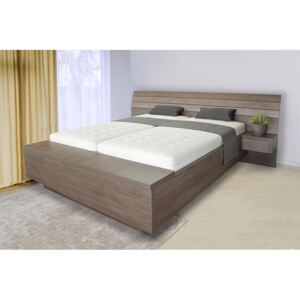 Dřevěná postel Salina box u nohou oboustranná 190x120