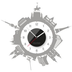 Clocker Nalepovací hodiny Prague Barva ciferníku: Černá