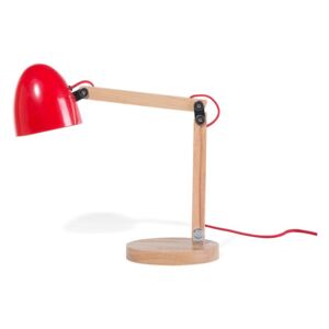 Červená stolní lampa na čtení - VELEKA