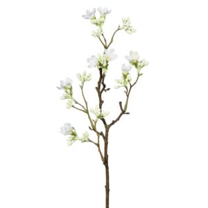 Umělá květina Gasper větvička kdoule bílá 51cm