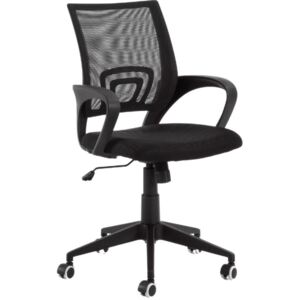 Černá látková kancelářská židle LaForma Ebor