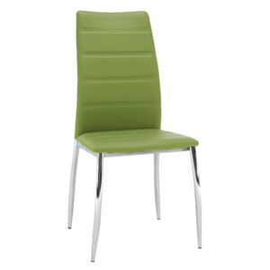Židle v jednoduchém moderním provedení zelená DELA