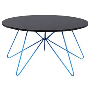 Konferenční stolek MIKKEL, černý dub / modrá