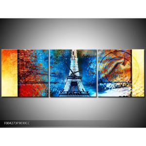 Moderní barevný obraz Eiffelovy věže (F004273F9030CC)