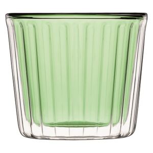 Luigi Bormioli Dvoustěnná sklenice CUPCAKE 240 ml zelená, 2 ks