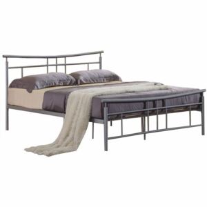 Manželská kovová postel 160x200 cm s roštem TK4014