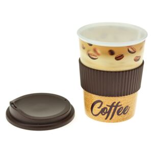 TVAR - Kelímek na kávu s víčkem - Světlý 250ml - 8590394061609