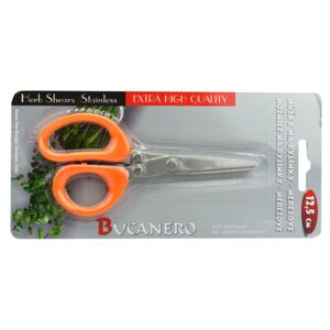 Bucanero - Nerezové nůžky na bylinky BUCANERO (12.5cm) - Oranžové - 8595599104045