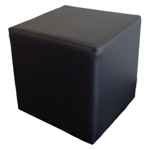 Taburetka v minimalistickém provedení z černé ekokůže KN150