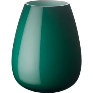 Villeroy & Boch Drop skleněná váza emerald green, 18,5 cm