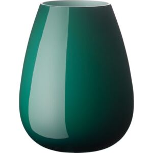 Villeroy & Boch Drop skleněná váza emerald green, 23 cm