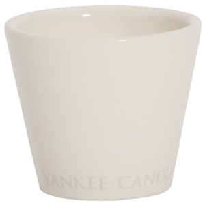 Svícen keramický Yankee Candle Bílý, výška 7 cm
