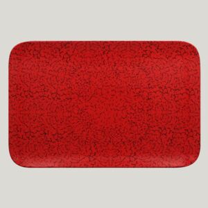 Ruby talíř obdélníkový 33 x 22 cm - červená
