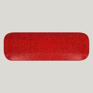 Ruby talíř obdélníkový 33 x 11 cm - červená