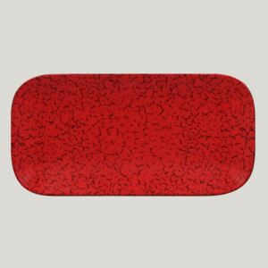 Ruby talíř obdélníkový 22 x 11 cm - červená