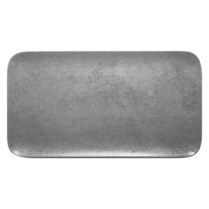 Shale talíř obdélníkový 38 x 21 cm - šedá