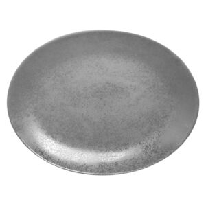 Shale talíř oválný 36 cm x 27 cm - šedá
