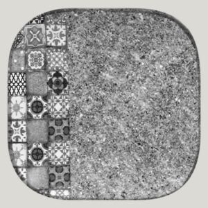 Splendour talíř čtvercový 11 x 11 cm - šedá