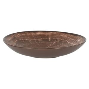 Woodart talíř hluboký 23 cm - tmavě hnědá