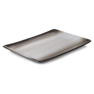 Swell talíř obdélníkový 32×23 cm - hnědý písek