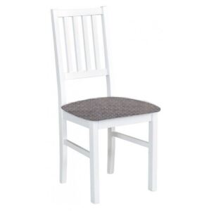 NIEL 1 jídelní židle, bílá/šedobéžová