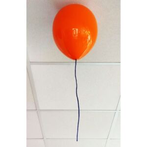 Ozcan Stropní skleněné světlo 3217-1.06 oranžový balonek 27cm