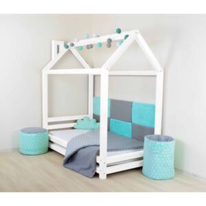 Benlemi Dětská postel domeček HAPPY Barva: Bílá, Rozměr: 70 x 160 cm