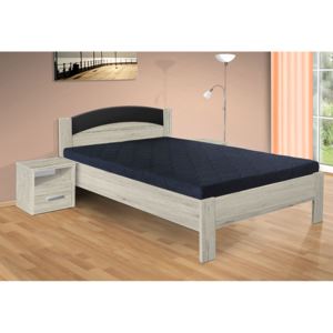 Nabytekmorava postel Jason 200x140 cm matrace: matrace 15 cm, Barva postele: buk 381, Úložný prostor: bez úložného prostoru