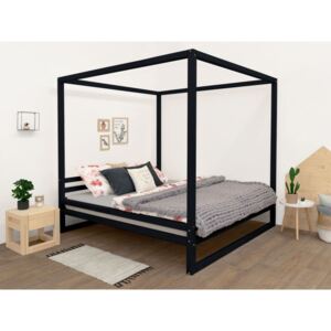 Benlemi Dvoulůžková postel BALDEE Barva: Černá, Rozměr: 160 x 200 cm