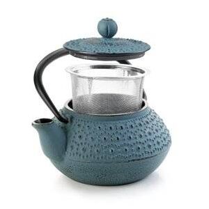 Litinová konvička na čaj modrá Fundido 300ml - Ibili
