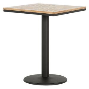 Zahradní stolek světlé dřevo / černý PALMI