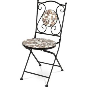 Židle kovová s mozaikou - stejnou jako je u stolu JF2206 JF2207 Art