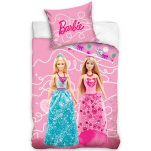 CARBOTEX Dětské povlečení Barbie Dvě Princezny 140x200/70x80 cm