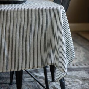 Bavlněný ubrus Black White Stripes 150×250 cm