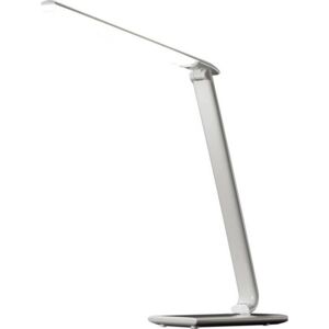 LED stolní lampička stmívatelná, 12W, volba teploty světla, USB, bílý lesk WO37-W Solight