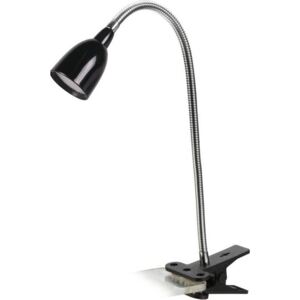 LED stolní lampička, 2.5W, 3000K, clip, černá barva WO33-BK Solight
