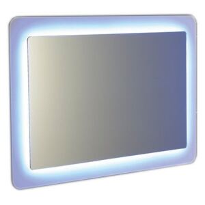 Sapho LORDE LED podsvícené zrcadlo s přesahem 900x600mm, bílá