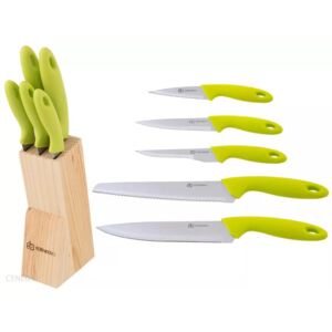 EDENBERG EB-921 6dílná sada nožů, dřevěný stojan zelená