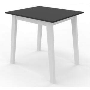 Jídelní stůl CARLOS 80x80 bílá/černá
