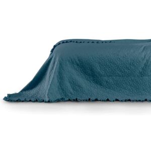 Modrý přehoz na postel, 200x220 cm, Tilia Marine AmeliaHome