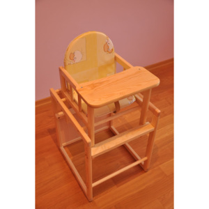Jídelní židlička dřevěná Kijewski Gucio borovice