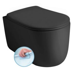 Kerasan NOLITA WC závěsné NORIM 35x35x55 cm, černá mat
