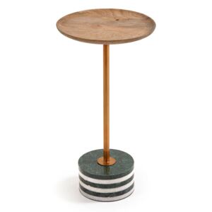 Kulatý odkládací stolek z mangového dřeva La Forma Lleyton, výška 25 cm