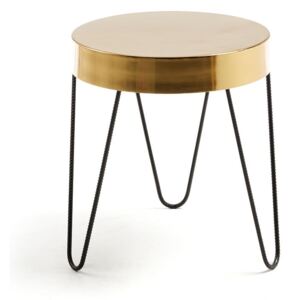 Odkládací stolek ve zlaté barvě La Forma Juvenil, výška 45 cm