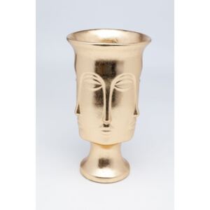 KARE DESIGN Zlatá kameninová váza Jasper 31cm