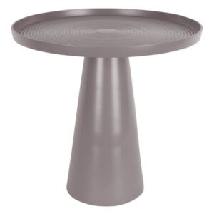 MUZZA Odkládací stolek Rizky Ø 43 x 48,5 cm hnědý